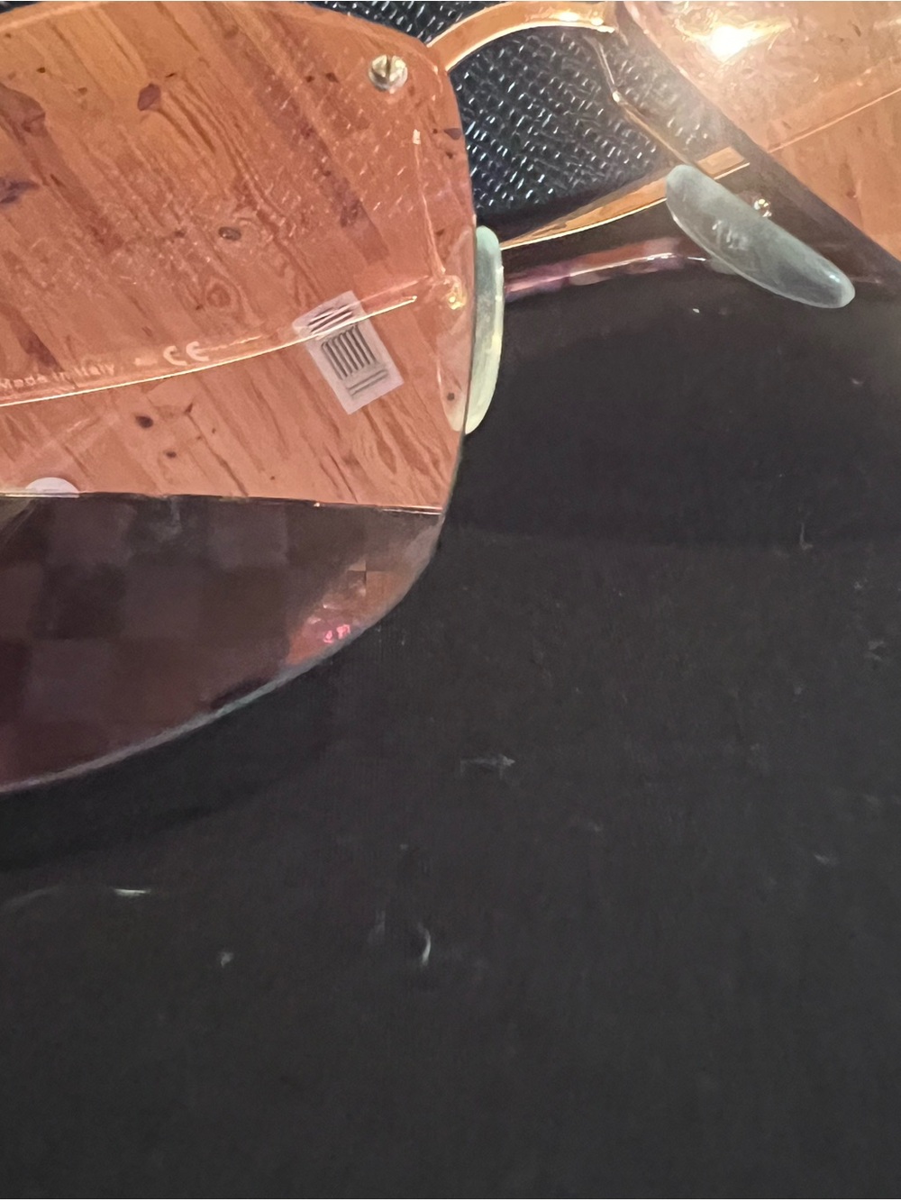 Prada Gold Cinema Mirror Catwalk Sunglasses - Picture 4 of 9